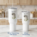 Travel Mug - Custom Pet Portrait