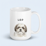 Classic White Mug - Custom Pet Portrait