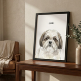Framed Print - Custom Pet Portrait