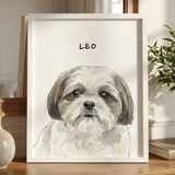 Framed Print - Custom Pet Portrait