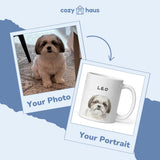 Classic White Mug - Custom Pet Portrait