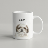 Classic White Mug - Custom Pet Portrait