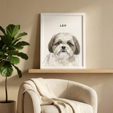 Framed Print - Custom Pet Portrait