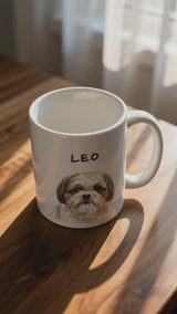 Classic White Mug - Custom Pet Portrait